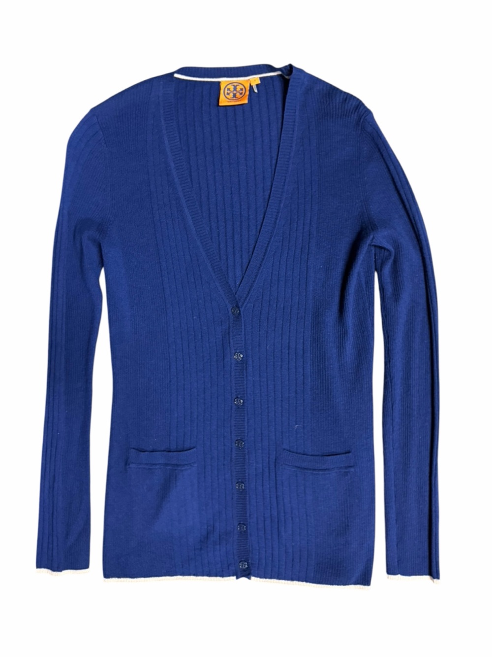 Tory Burch Button Front Cashmere Cardigan Size Small - Picture 3 of 6